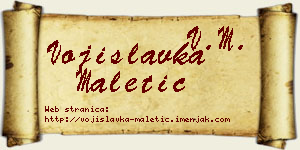 Vojislavka Maletić vizit kartica